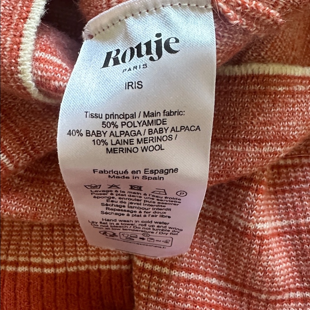 Rouje Wool and Alpaca Turtleneck and Thin Scarf  - Pull Iris et écharpe Corentin - Picture 8 of 8